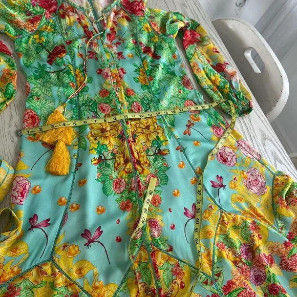 Floral Maxi Dress in Multicolor VISHIVANKA LONG DRESS